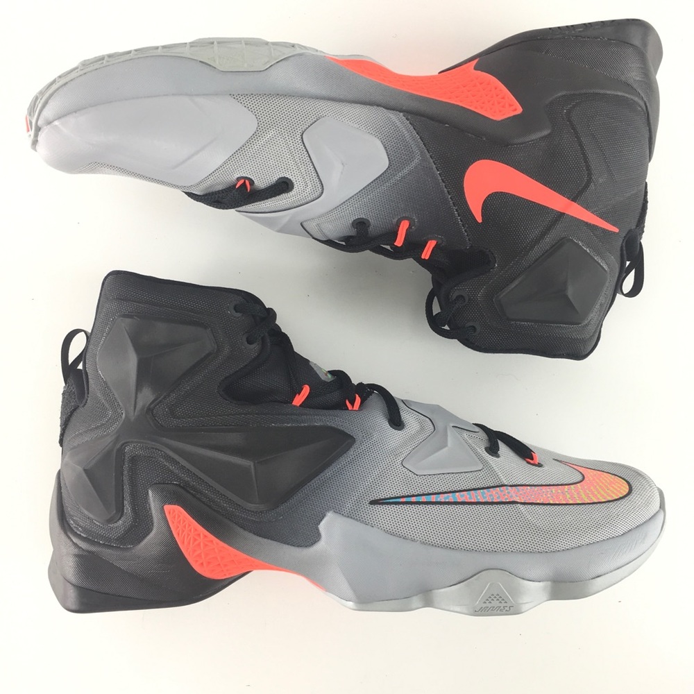 New! Nike Lebron XIII 13 On Court OG Grey Wolf Black Ombré Men Size 12